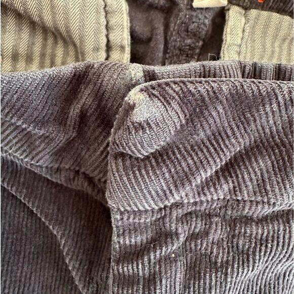 Anthropologie Sundry Navy Blue Corduroy Striped Trimmed Straight Leg Pants sz 25 - Picture 8 of 12
